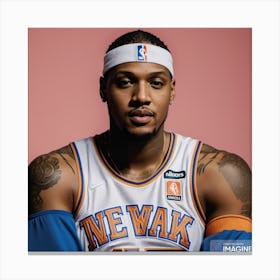 Carmelo Anthony AI Canvas Print