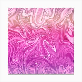 Rainbow Liquid Marble Canvas Print