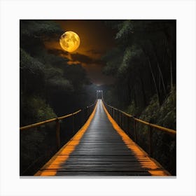 Bridge To The Moon Canvas Print