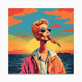 Man In Sunglasses 1 Canvas Print