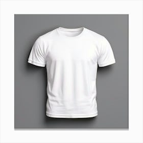 Mock Up Tshirt Blank Plain Cotton Unprinted Simple Minimalist Canvas Customizable Basic (7) Canvas Print