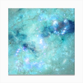 Abstract Galaxies 4 Square Canvas Print