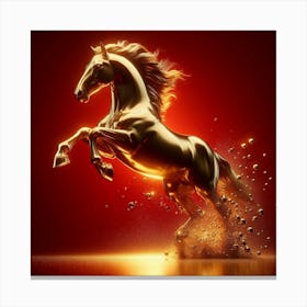 Golden Horse 1 Canvas Print