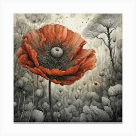 poppy blossom Canvas Print