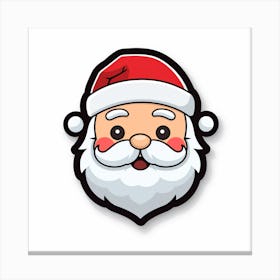 Santa Claus Face Canvas Print