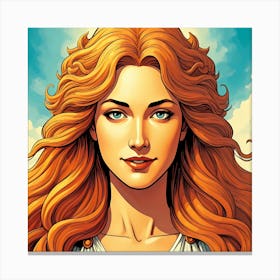 Face of Aphrodite Canvas Print