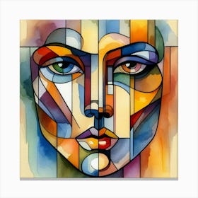 Abstract Of A Woman'S Face 6 Canvas Print