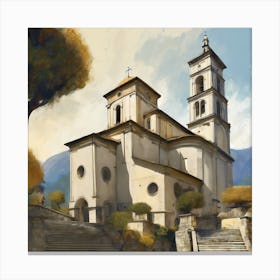 Kirche In Cassone, Gustav Klimt 7 Canvas Print