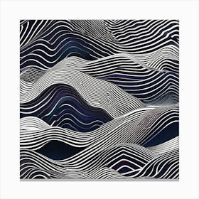 Abstract Wave Pattern 1 Canvas Print