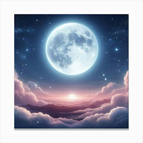 Full Moon In The Sky 24 Canvas Print