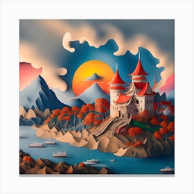 Castle In The Sky Canvas Print