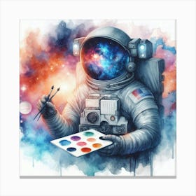 Astronaut Painting 2 Canvas Print