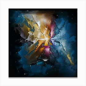 Worlds shattering Painting Canvas Print