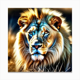 Lion art 25 Canvas Print