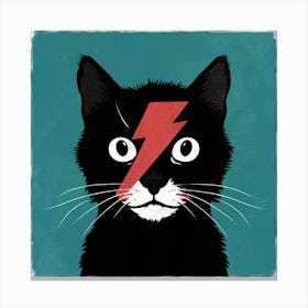 Lightning Bolt Cat Canvas Print