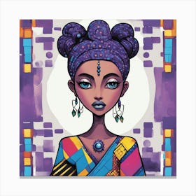 African Girl Canvas Print