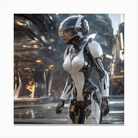 Futuristic Woman 127 Canvas Print