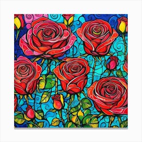 Red Roses 5 Canvas Print