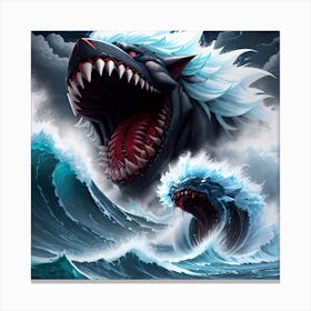 A Monstrous Tidal Wave 2 Canvas Print