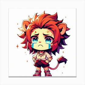 Cute Lion 3 Canvas Print