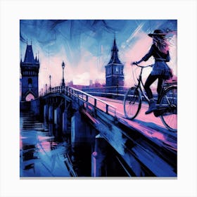 Cycling 4 Canvas Print