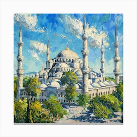 Blue Mosque 3 Canvas Print