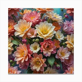 Colorful Flowers Canvas Print