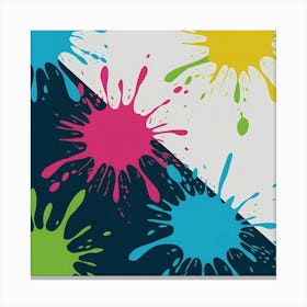 Color Splashes Canvas Print