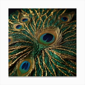 Peacock Feathers 8 Canvas Print