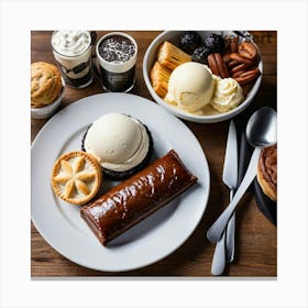 Desserts And Pastries 2 Canvas Print
