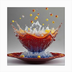 Splashing Bowl Canvas Print