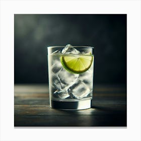 Glass Of Iced Water 2 Canvas Print