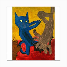 Cat Fight Canvas Print