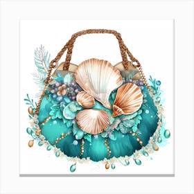 Seashell Symphony Purse Canvas Print