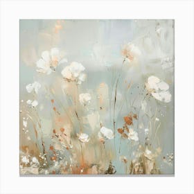 White Flowers 5 Canvas Print