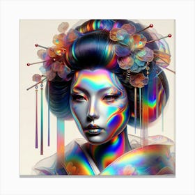 Creative Geisha Illustration 88 Canvas Print