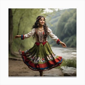 Russian Folk Dancer Canvas Print