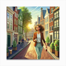 Quiet Lane Canvas Print