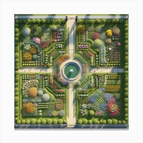 Garden Design Canvas Print