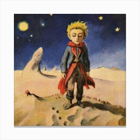 Antoine De Saintexupry Is In A Desert And Is S Canvas Print