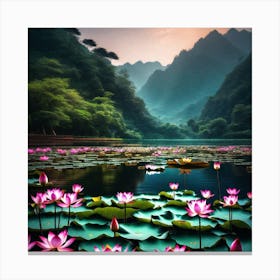 Lotus Pond 2 Canvas Print