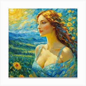 Sunflowersghhu Canvas Print