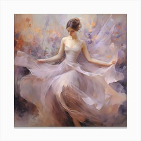 Spectral Elegance in Watercolor Canvas Print