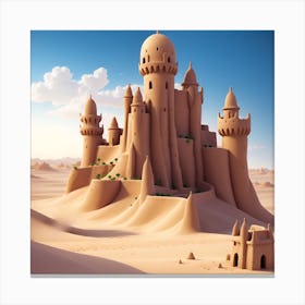 Sand Castle Canvas Print