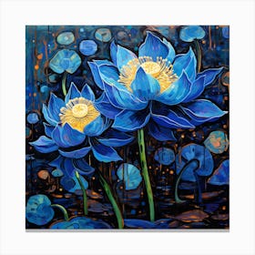 Blue Lotus Canvas Print