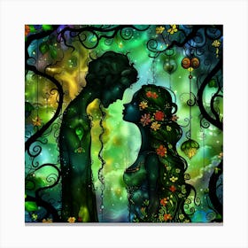 Fairytale Lovers Canvas Print