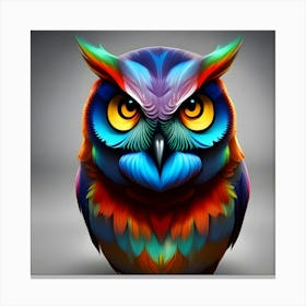 Colorful Owl 11 Canvas Print