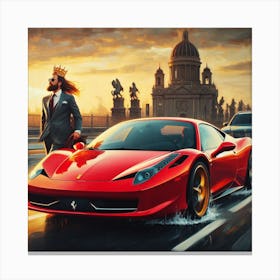 King Of Ferrari Canvas Print