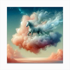 Unicorn In The Clouds 5 Canvas Print