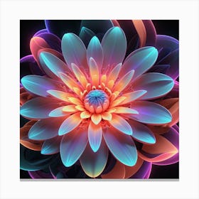 Abstract Flower Canvas Print